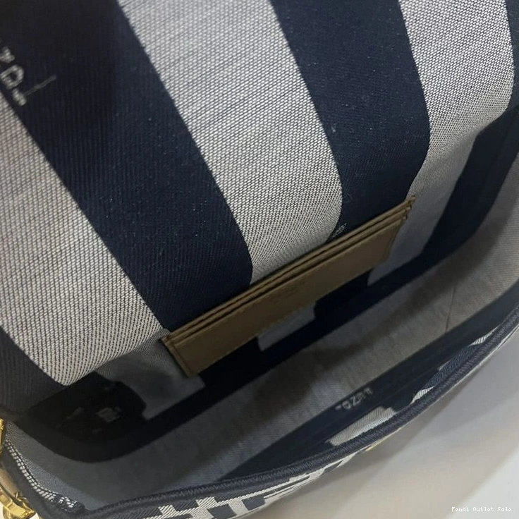 Cheap Baguette In Bag Fendi Mini Motif Black Fabric FF 0723